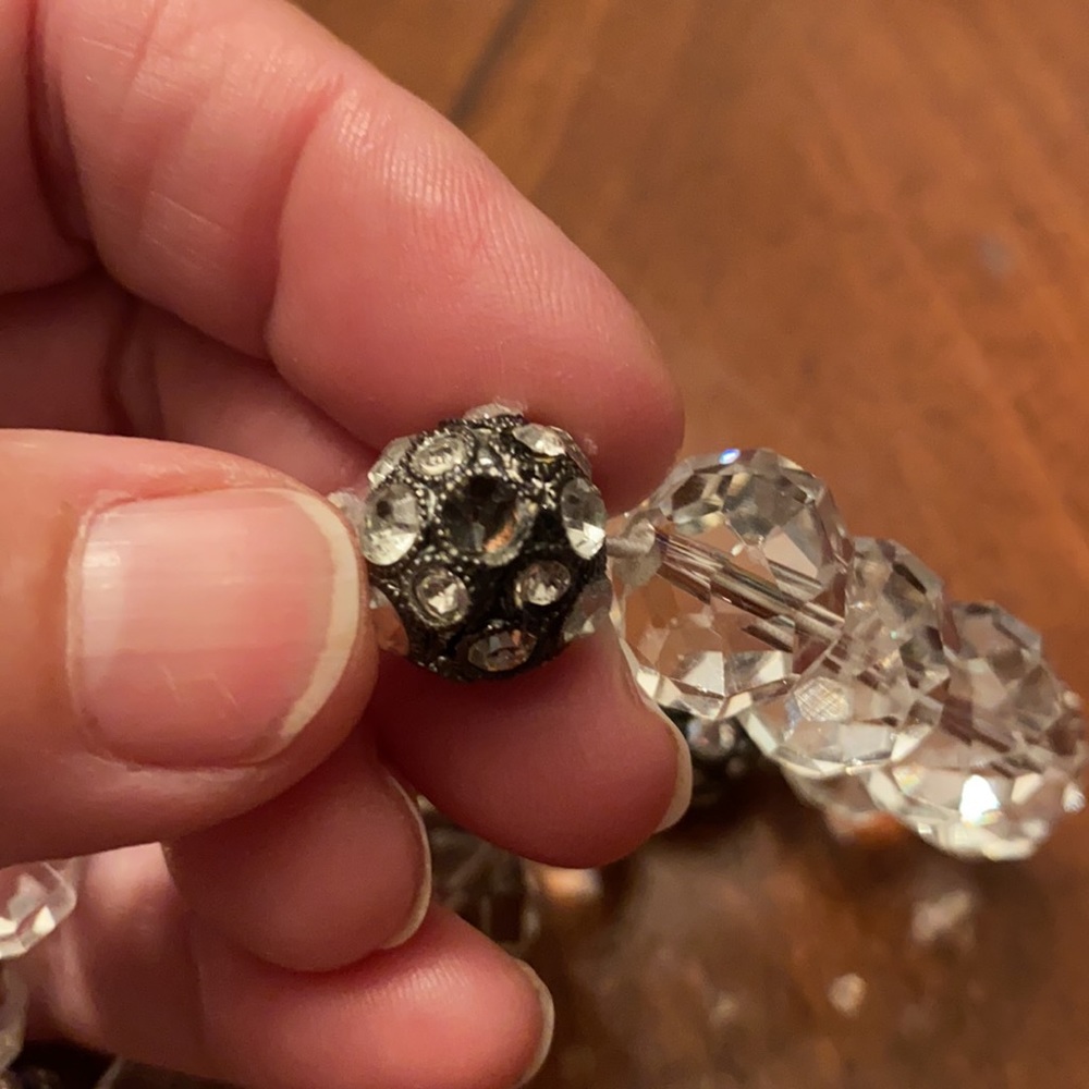 Two Vintage Givenchy Swarovski Crystal Bracelets - Picture 5 of 9